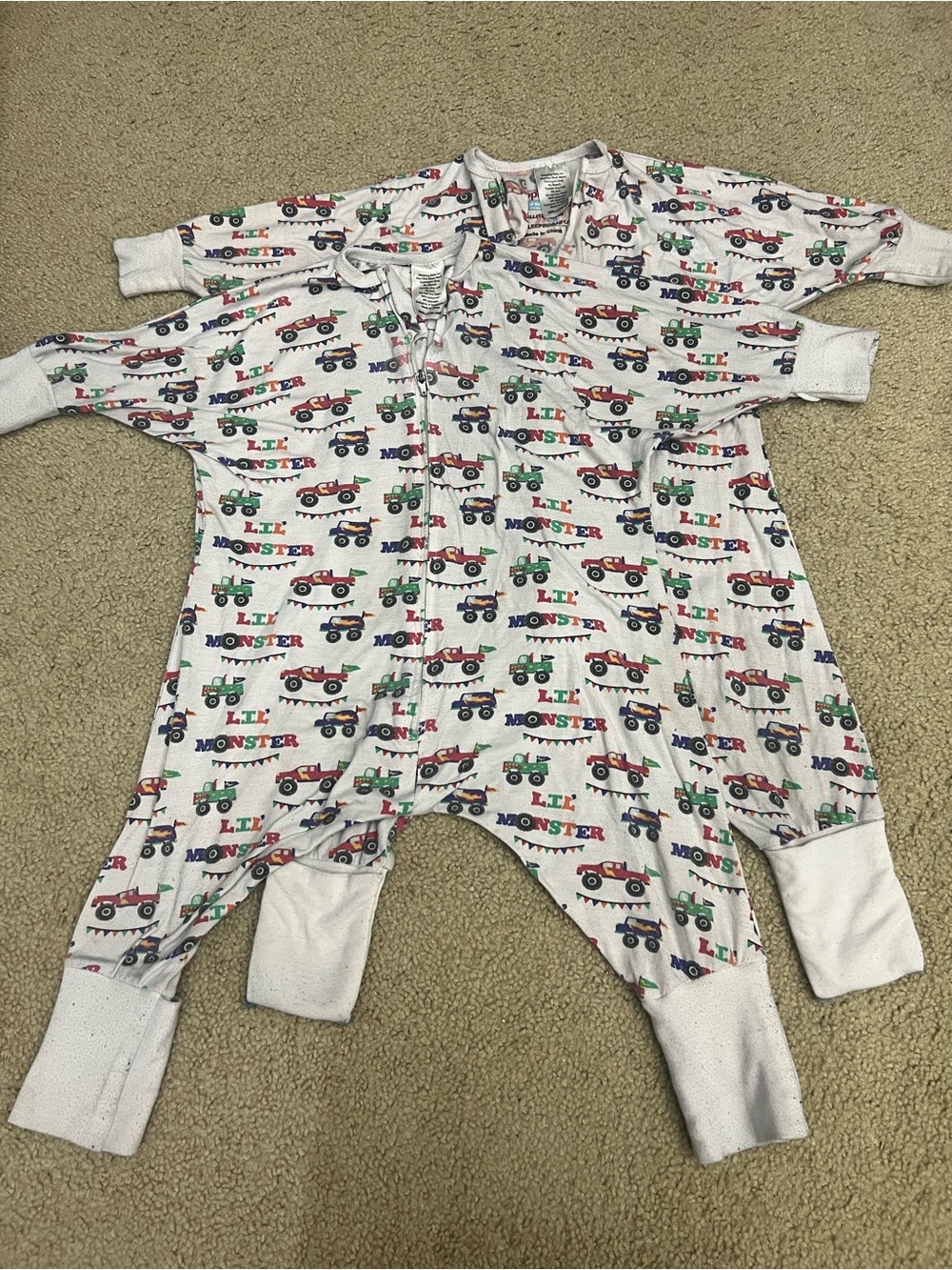 sleeping baby zip up onesies